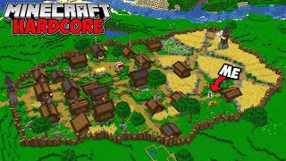 I TRANSFORMED A Village In Minecraft Hardcore 4 [upl. by Niwred]