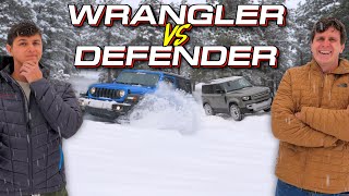 Blizzard Tested Is a Cheap Jeep Wrangler a Better Snow Wheeler Than a Land Rover Defender [upl. by Farr]