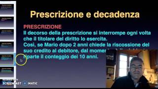 Prescrizione decadenza [upl. by Rider]