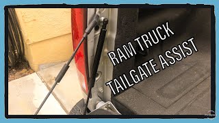 20092019 Ram Tailgate Assist Damper Installation [upl. by Tamar998]