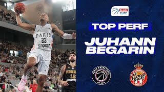 Juhann Begarin  28 PTS vs Monaco  Betclic ELITE 20222023  LNB Officiel [upl. by Yelir343]