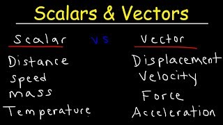 Scalars and Vectors [upl. by Kahn230]