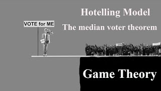 Game theory  Hotelling problem  The median voter theorem [upl. by Mutua228]