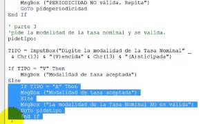 VIDEO MODELO TASAS CON MACROS EXCEL  PARTE 3 DE 4 [upl. by Pell]