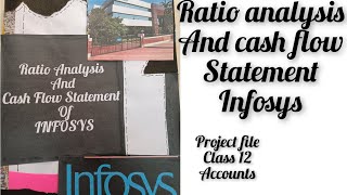 ratio analysis and cash flow statement Infosys project file class 12 accountancy cbse 202425 [upl. by Rick]