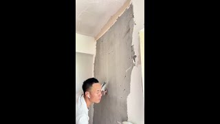 👷Painter Applying putty  Puttying for renovation putty 241105 [upl. by Charo]