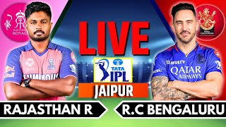 IPL 2024 Live RCB vs RR Live Match  IPL Live Score amp Commentary  Bangalore vs Rajasthan Live [upl. by Ahseei225]