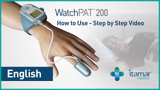 WatchPAT™ Unified w SBP Step by Step Instructions  English [upl. by Acinorev]