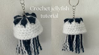 ₊⊹ How to crochet a JELLYFISH keychain  EASY TUTORIAL 🪼🪸✨  ssarasart 🍀 [upl. by Nobile]