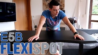 ProduktReview FLEXISPOT E5B  Höhenverstellbarer elektrischer Schreibtisch [upl. by Nosraep]