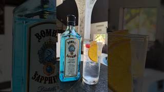 Gin and Tonic 🍸✨ cocktail ginandtonic bombaysapphire [upl. by Atiuqam214]