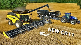 😱 NEW HOLLAND CR11 amp MACDON FD2  XXL MOISSON de BLÉ 2024 🤩💨 [upl. by Nylirahs]