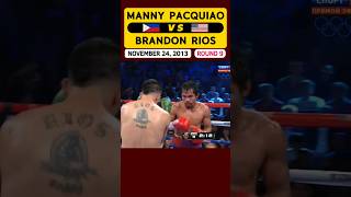 Manny Pacquiao 🇵🇭 VS 🇺🇸 Brandon Rios  November 24 2013  ROUND 9 [upl. by Enilra]