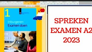 NT2 NEDERLANDS LEREN INBURGERENSPREKEN EXAM A2 [upl. by Yancy]