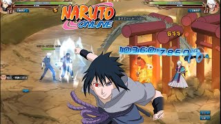 Naruto Online  Sasuke Rinnegan BEST SUPPORT for Hashirama Final Battle Breakthrough [upl. by Ymereg]