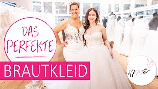 Brautkleider  Formen Schnitte und Stile für jede Figur  Wir dürfen Hochzeitskleider anprobieren [upl. by Elvyn]