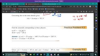 Sinusoids and Phasors  EC  Electrical Circuits  UIU  C101 [upl. by Haimaj]