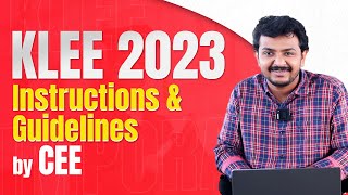 KLEE 2023 Important Instructions by CEE and Exam Interphase Demo  Kerala LLB Entrance Exam 2023 [upl. by Marsden]