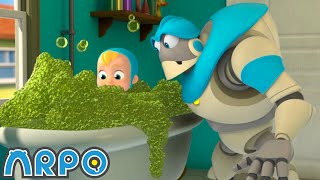 Beware of the Bubbles  ARPO The Robot  Funny Kids Cartoons  Full Episode Compilation [upl. by Ycam]