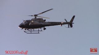 LAPD Helicopter Giving a Shout while Circling Around National Night Out [upl. by Nowtna]