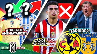 Se COCINA INCREÍBLE TRUEQUE MTYAME🔄¿SE VA el Nene Beltrán de Chivas🚨Piojo quotARDIDOquot vs AmeTig [upl. by Larcher]