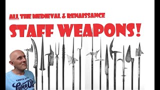 ALL Medieval amp Renaissance POLEARMS or Staff Weapons CATEGORIZED [upl. by Htaras205]