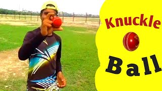 How to bowl knuckle ball  Tennis ball cricket [upl. by Antons410]