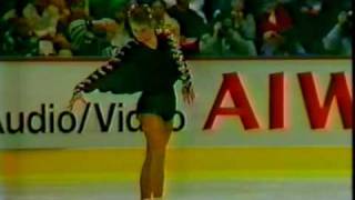 Katarina Witt GDR  1986 World Figure Skating Championships Ladies Long Program [upl. by Aihsatsan]