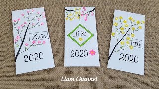 Hướng dẫn làm bao Lì Xì Tết đơn giản  Lucky Money Envelope  Liam Channel [upl. by Sheley708]