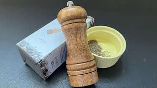 Unboxing Wooden Pepper Mill  Cookware Creative [upl. by Alimac31]