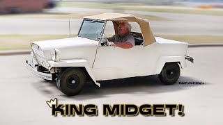 RARE KING MIDGET VINTAGE 1960 MICRO CAR DAILY DRIVER 10HP 50MPH 50MPG [upl. by Chobot]