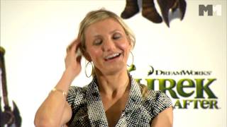 Shrek 4  Cameron Diaz talks about Fiona as a warrior 2010 [upl. by Spears]