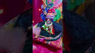 Kanha ji ka aaj bahut jyada nind a rahi thigoodnight shortsfeed laddugopal laddu [upl. by Pickford]