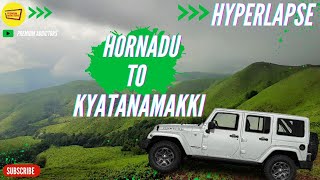 Hornadu To Kyatanamakki Offroad In Hyperlapse [upl. by Ydneh]