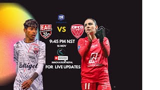 Sabitra Bhandaris Team Guingamp vs Dijon Foot  LIVE  French Womens League [upl. by Atnom]