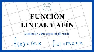 Función lineal y afín  Ejercicios resueltos [upl. by Lehctim]