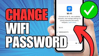 How To Change Your WiFi Password Using a Mobile [upl. by Yartnod]