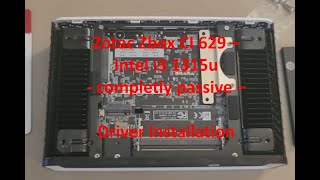 Zotac Zbox CI629 Intel i31315u Barebone PC Build  complete passive  Driver installation part 1 [upl. by Anibur]