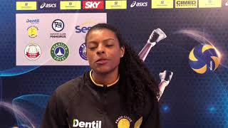 Fernanda Garay fala sobre a Superliga Cimed 1819 [upl. by Siekram]