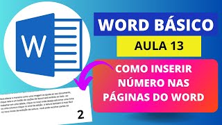 Como inserir NÚMEROS nas PÁGINAS do Word [upl. by Jennee207]