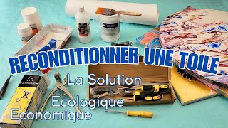 Recycler et Donner une Nouvelle Vie à une Toile déjà peinte peintureacrylique [upl. by Terrill]