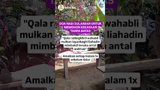 DOA NABI SULAIMAN UNTUK MEMOHON KEKAYAAN [upl. by Attenal]