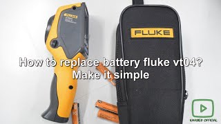 How to replace battery fluke vt04 [upl. by Stoddard]