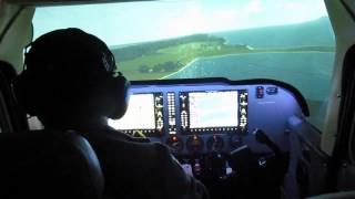 Cessna Simulator G1000 180° Visual 172RG by FLYSELF [upl. by Mohkos644]