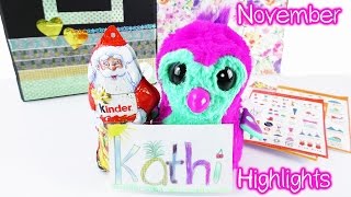 Kathis November 2016 Highlights Adventskalender basteln Hatchimal Fanpost Kalender [upl. by Iknarf]