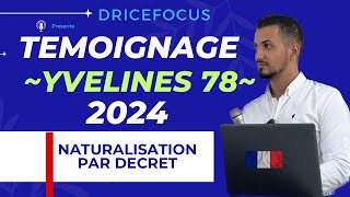 Demande nationalité française 2024  Entretien naturalisation française par décret  Témoignage [upl. by Navad]