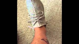 Yeezy 350 boost on wide feet [upl. by Natalie886]