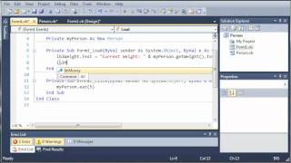 Visual Basic Tutorial  92  Person Part 1 [upl. by Elephus]