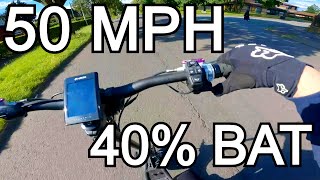 50 MPH At Only 40 Battery on my E Scooter [upl. by Bevvy]