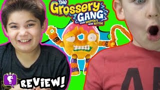 Grosery Gang in RECYCLE BINS with SURPRISE TOYS by HobbyKidsTV [upl. by Atig]